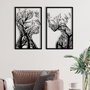 Wallity Lutuf Accesorio Decorativo de Pared de Metal Negro